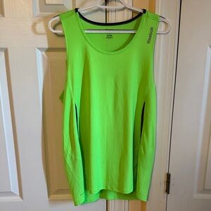 Reebok Neon Lime Lightweight Tank Top,XL